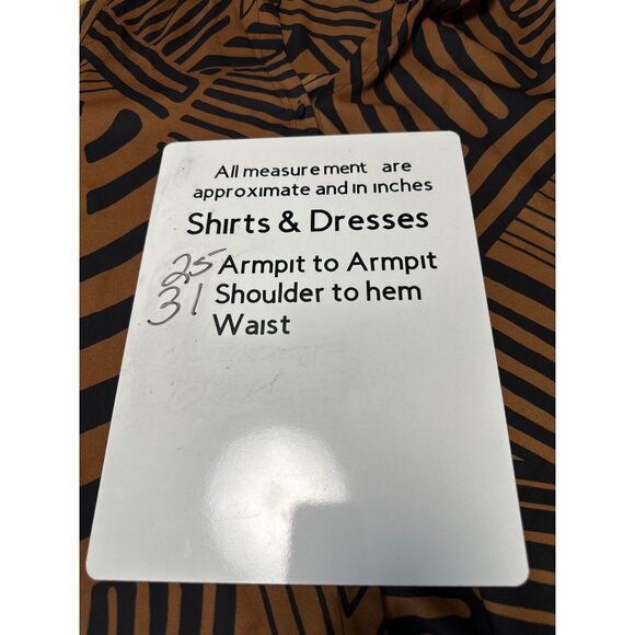 Dennis By Dennis Basso Zebra Print Button-Up Blouse With Tie Neck Detail Size 1X - Picture 10 of 10